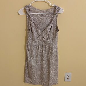 Athleta Cream/Beige Patterned Dress